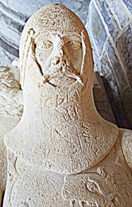 The tomb effigy of 'Lord Rhys', St Davids Cathedral