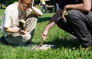 Me breaking a replica sword.